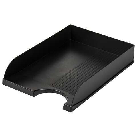 Лоток горизонтальный для бумаг BRAUBERG Standard, 350х253х65 мм, черный, 237947 Лоток горизонтальный для бумаг BRAUBERG Standard, 350х253х65 мм, черный, 237947