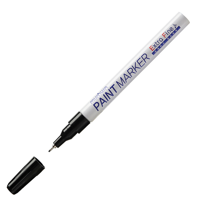 Маркер-краска MunHwa "Extra Fine Paint Marker" черная, 1мм, Маркер-краска MunHwa "Extra Fine Paint Marker" черная, 1мм,