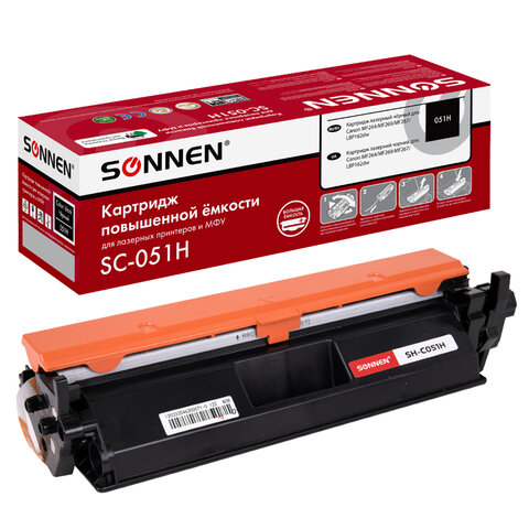 Картридж лазерный SONNEN (SC-051H) для CANON MF269dw/267dw/264dw, ресурс 4000 Картридж лазерный SONNEN (SC-051H) для CANON MF269dw/267dw/264dw, ресурс 4000