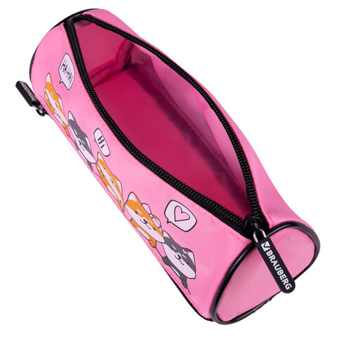 Пенал BRAUBERG, 3 отделения, нейлон, 21х7х7 см, "Puppies", 270839 Пенал BRAUBERG, 3 отделения, нейлон, 21х7х7 см, "Puppies", 270839