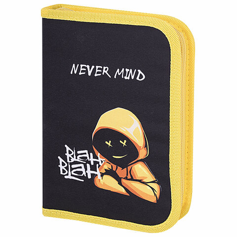 Пенал BRAUBERG с наполнением, 1 отделение, 1 откидная планка, 24 предмета, 21х14 Пенал BRAUBERG с наполнением, 1 отделение, 1 откидная планка, 24 предмета, 21х14