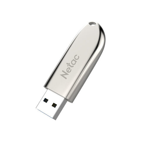 Флеш-диск 32 GB NETAC U352, USB 2.0, металлический корпус, серебристый,