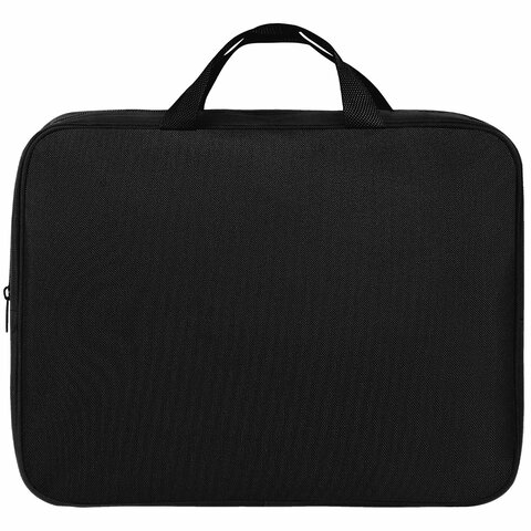 Папка на молнии с ручками А4, мешок для обуви 42х33 см, пенал 20х10 см, черный,