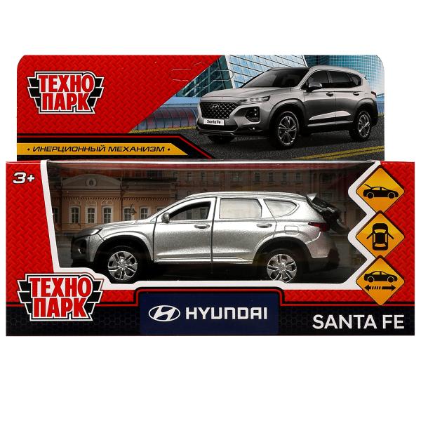 Машина металл HYUNDAI SANTAFE длина 12 см, двер, багажник, инерция, серебрист, Машина металл HYUNDAI SANTAFE длина 12 см, двер, багажник, инерция, серебрист,