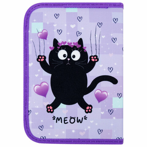 Пенал ПИФАГОР, 1 отделение, 2 откидные планки, полиэстер, 20х14 см, Пенал ПИФАГОР, 1 отделение, 2 откидные планки, полиэстер, 20х14 см,