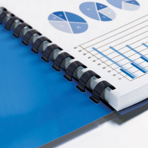 Пружины пластиковые для переплета, КОМПЛЕКТ 50 шт., 45 мм (для сшивания 341-410 Пружины пластиковые для переплета, КОМПЛЕКТ 50 шт., 45 мм (для сшивания 341-410