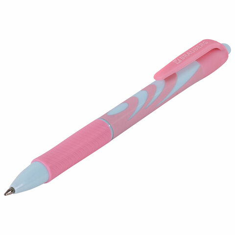 Ручка шариковая автоматическая BRAUBERG ULTRA-RT PASTEL, СИНЯЯ, 0,7 мм, линия Ручка шариковая автоматическая BRAUBERG ULTRA-RT PASTEL, СИНЯЯ, 0,7 мм, линия