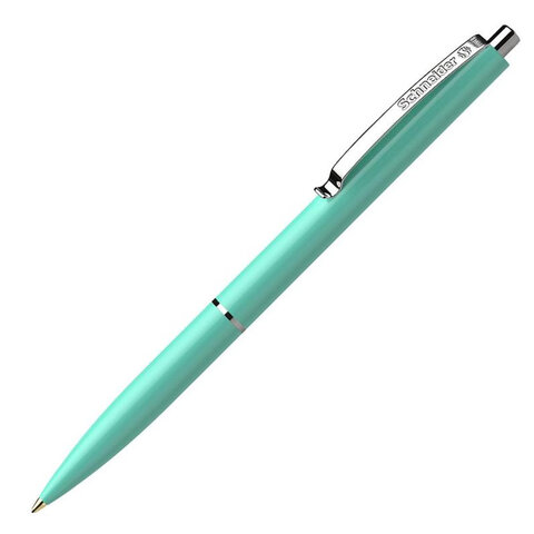 Ручка шариковая автомат. SCHNEIDER (Германия) "K15 Pastel", СИНЯЯ,
