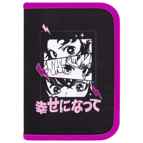 Пенал BRAUBERG с наполнением, 1 отделение, 1 откидная планка, 24 предмета, 21х14 Пенал BRAUBERG с наполнением, 1 отделение, 1 откидная планка, 24 предмета, 21х14