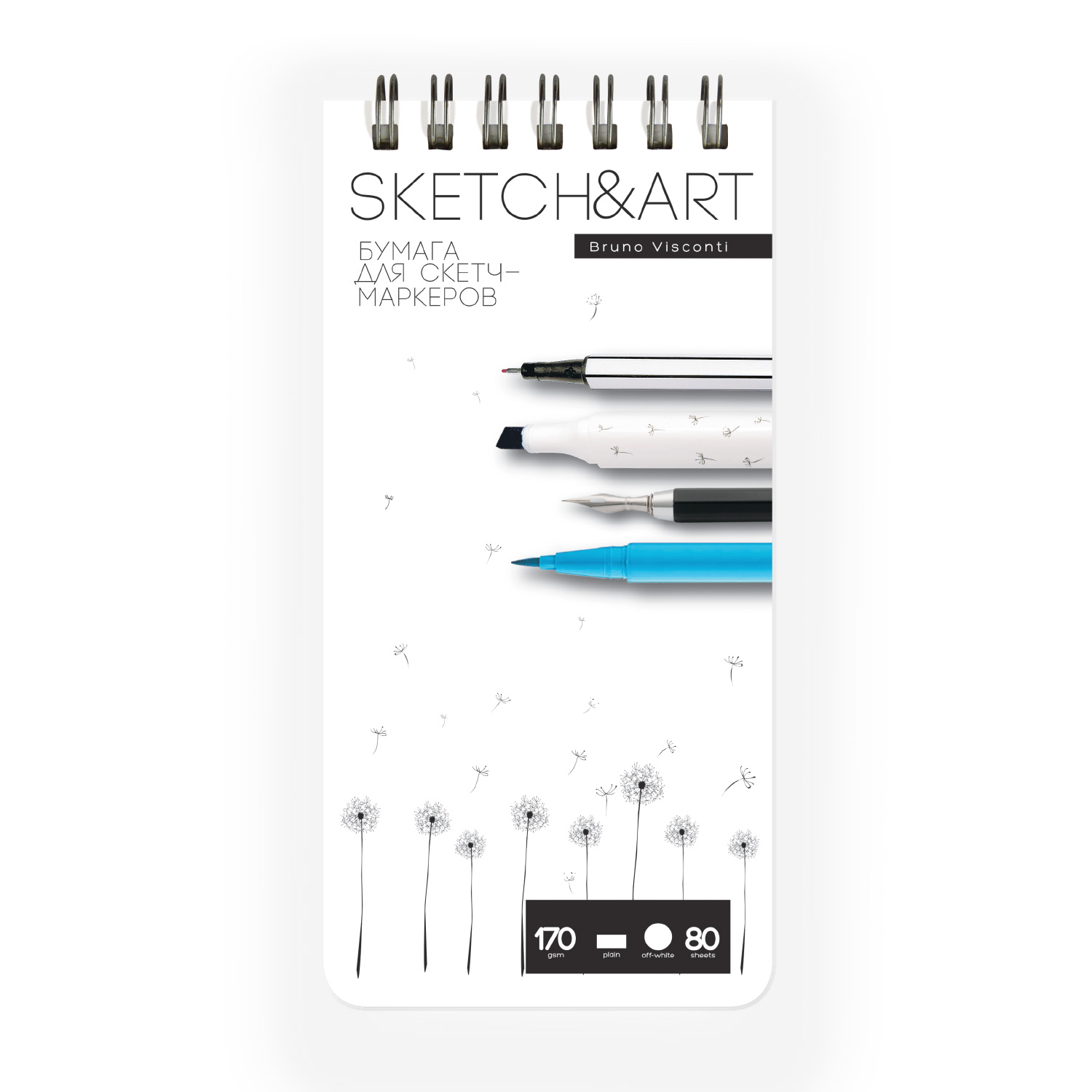 SKETCHBOOK SKETCH&ART BV,105х220 мм, 80 Л. 170 ГР. НА ГРЕБНЕ, ДЛЯ SKETCHBOOK SKETCH&ART BV,105х220 мм, 80 Л. 170 ГР. НА ГРЕБНЕ, ДЛЯ