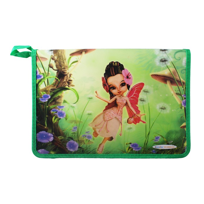 Папка для тетрадей А4 на молнии с рисунком "Фея" "Darvish" Папка для тетрадей А4 на молнии с рисунком "Фея" "Darvish"