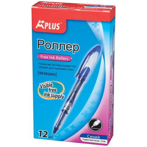 Ручка-роллер BEIFA (Бэйфа) "A Plus", СИНЯЯ, корпус с печатью, узел 0,5 Ручка-роллер BEIFA (Бэйфа) "A Plus", СИНЯЯ, корпус с печатью, узел 0,5