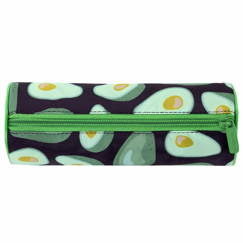 Пенал-тубус BRAUBERG, с эффектом SOFT TOUCH, полиэстер, Black Avocado, 22х8 см, Пенал-тубус BRAUBERG, с эффектом SOFT TOUCH, полиэстер, Black Avocado, 22х8 см,