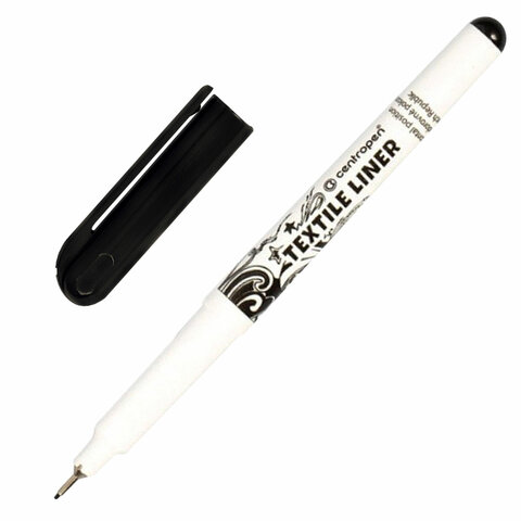 Маркер для ткани ЧЕРНЫЙ CENTROPEN "Textile Liner", игольчатый Маркер для ткани ЧЕРНЫЙ CENTROPEN "Textile Liner", игольчатый