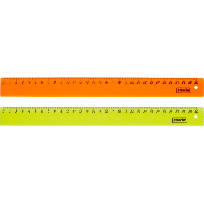 Линейка 30см Attache Economy 2 шт/уп цвет в ассортименте Линейка 30см Attache Economy 2 шт/уп цвет в ассортименте