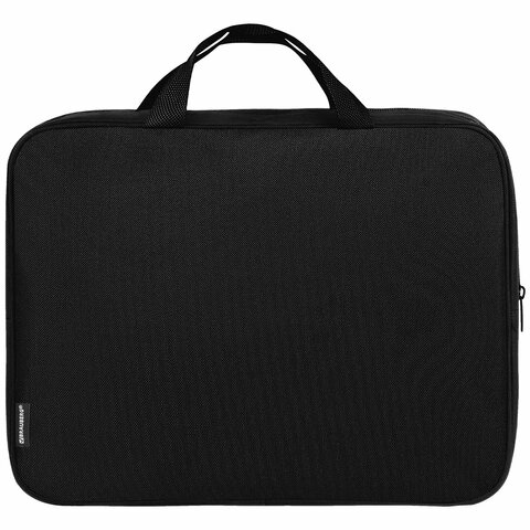 Папка на молнии с ручками А4, мешок для обуви 42х33 см, пенал 20х10 см, черный,