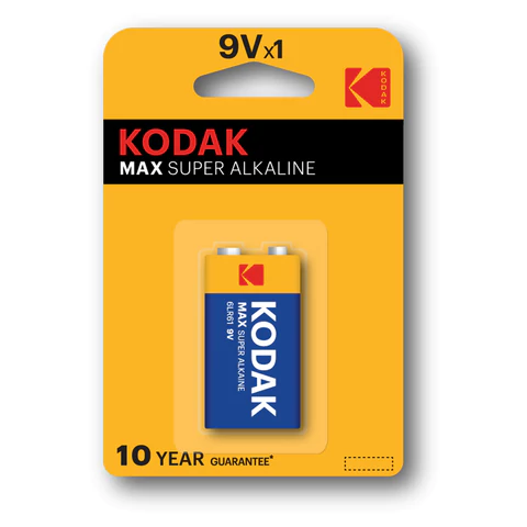 Батарейка алкалиновая 1 шт. KODAK Max Super Alkaline, Крона 9V (6LR61, 6LF22, Батарейка алкалиновая 1 шт. KODAK Max Super Alkaline, Крона 9V (6LR61, 6LF22,