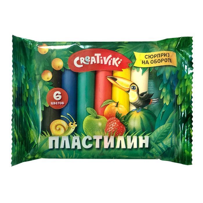 Пластилин Creativiki 6 цв. 10 г 3+ Пластилин Creativiki 6 цв. 10 г 3+