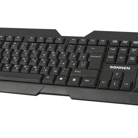 Клавиатура беспроводная SONNEN KB-5156, USB, 104 клавиши, 2,4 Ghz, черная, Клавиатура беспроводная SONNEN KB-5156, USB, 104 клавиши, 2,4 Ghz, черная,
