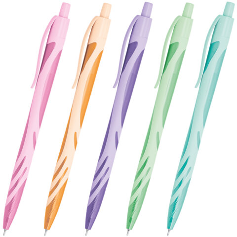 Ручка шариковая автоматическая BRAUBERG ULTRA COLOR PASTEL, soft-touch, СИНЯЯ, Ручка шариковая автоматическая BRAUBERG ULTRA COLOR PASTEL, soft-touch, СИНЯЯ,