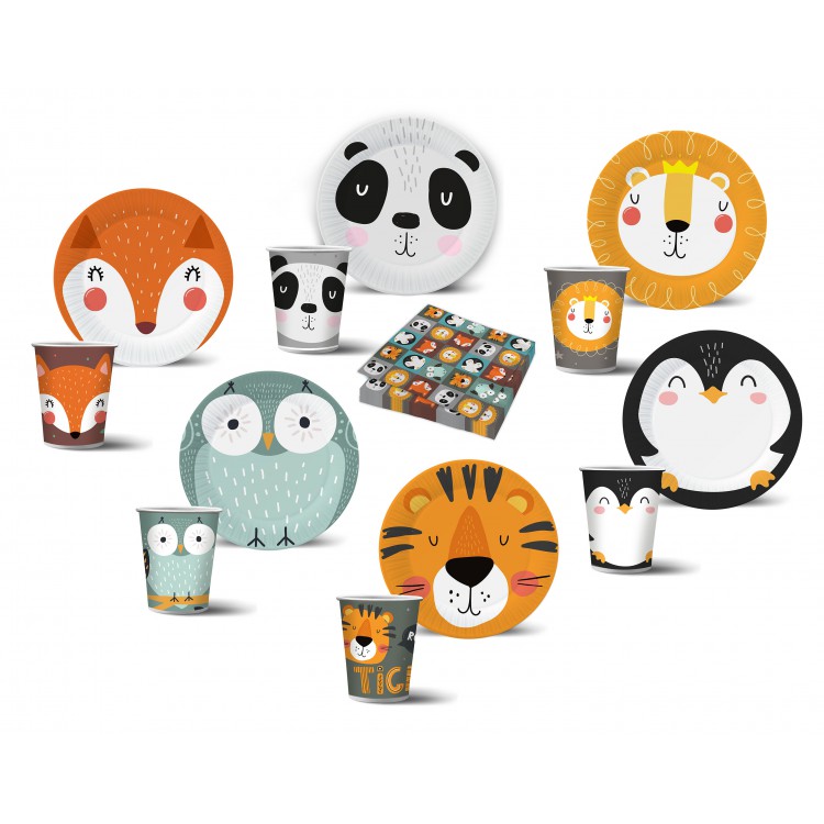 Набор бумажных стаканов Хэппи Зоо, в т/у пленке, 6 штук*250 мл. Набор бумажных стаканов Хэппи Зоо, в т/у пленке, 6 штук*250 мл.