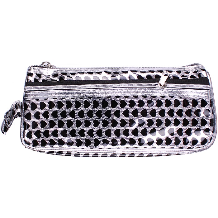 Пенал мягкий тубус "Darvish" ассорти с рисунком сердечки + Пенал мягкий тубус "Darvish" ассорти с рисунком сердечки +