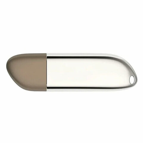 Флеш-диск 64 GB NETAC U352, USB 2.0, металлический корпус, серебристый,