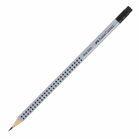 Карандаш чернографитный FABER-CASTELL, 1 шт., "Grip 2001", HB,