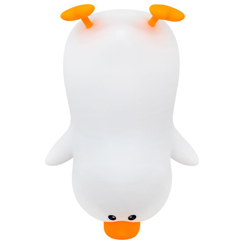 Ночник силиконовый LED "Утка" 101x150x85 мм, белый свет/RGB, таймер,