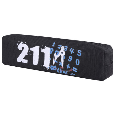 Пенал ЮНЛАНДИЯ ЮНИОР, 1 отделение, полиэстер, "Maths", 20х6х4 см, Пенал ЮНЛАНДИЯ ЮНИОР, 1 отделение, полиэстер, "Maths", 20х6х4 см,