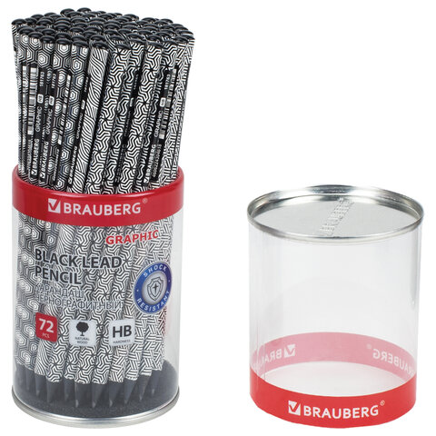 Карандаш чернографитный BRAUBERG "GRAPHIC", 1 шт., HB, корпус ассорти, Карандаш чернографитный BRAUBERG "GRAPHIC", 1 шт., HB, корпус ассорти,