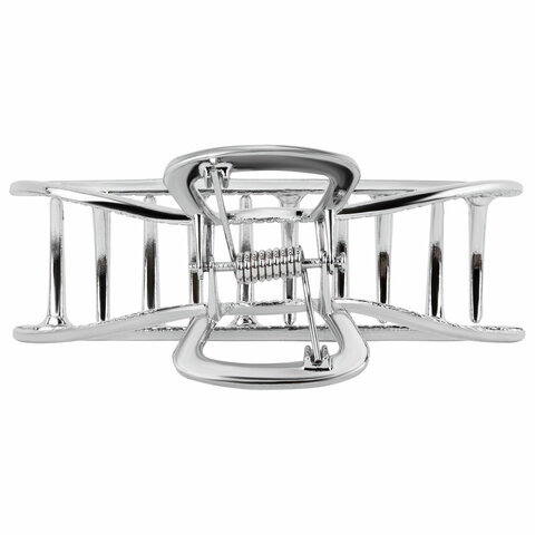 Краб для волос 7,8 см, серебристый, MONTE VITA (МОНТЕ ВИТА), 457016