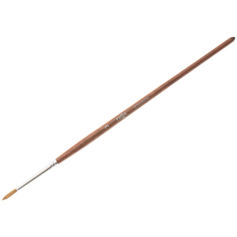 Кисть колонок, Гамма, круглая №03. 280618.03.03 Кисть колонок, Гамма, круглая №03. 280618.03.03