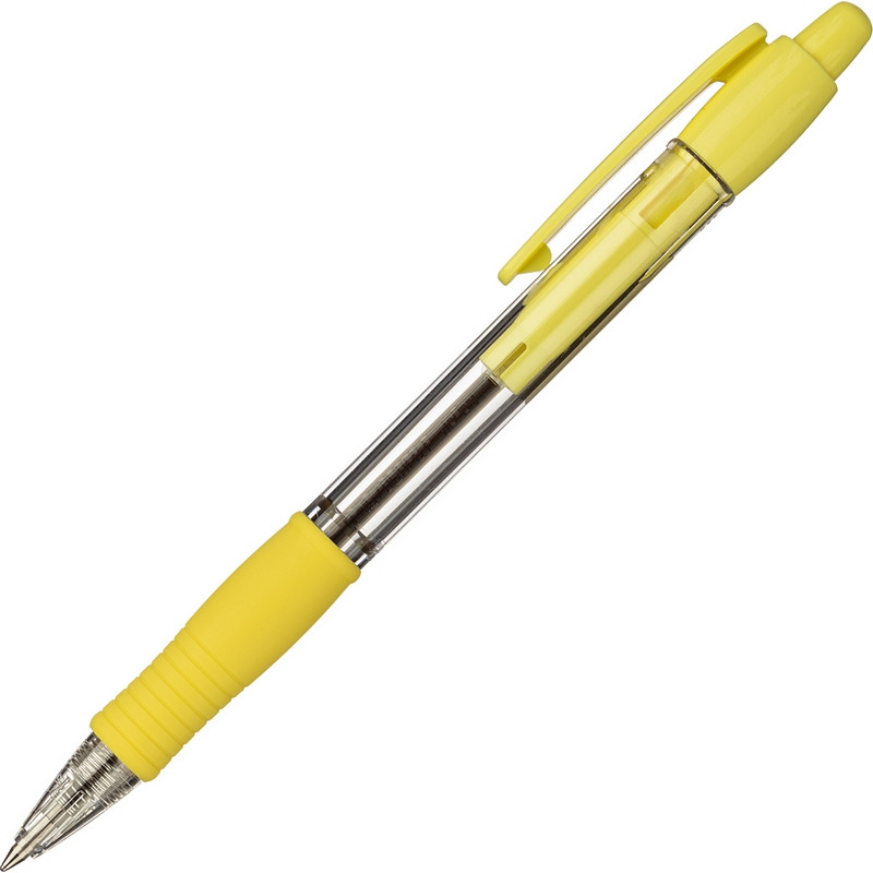 Ручка шариковая BPGP-10R-F Y SUPER GRIP желтого цвета Ручка шариковая BPGP-10R-F Y SUPER GRIP желтого цвета