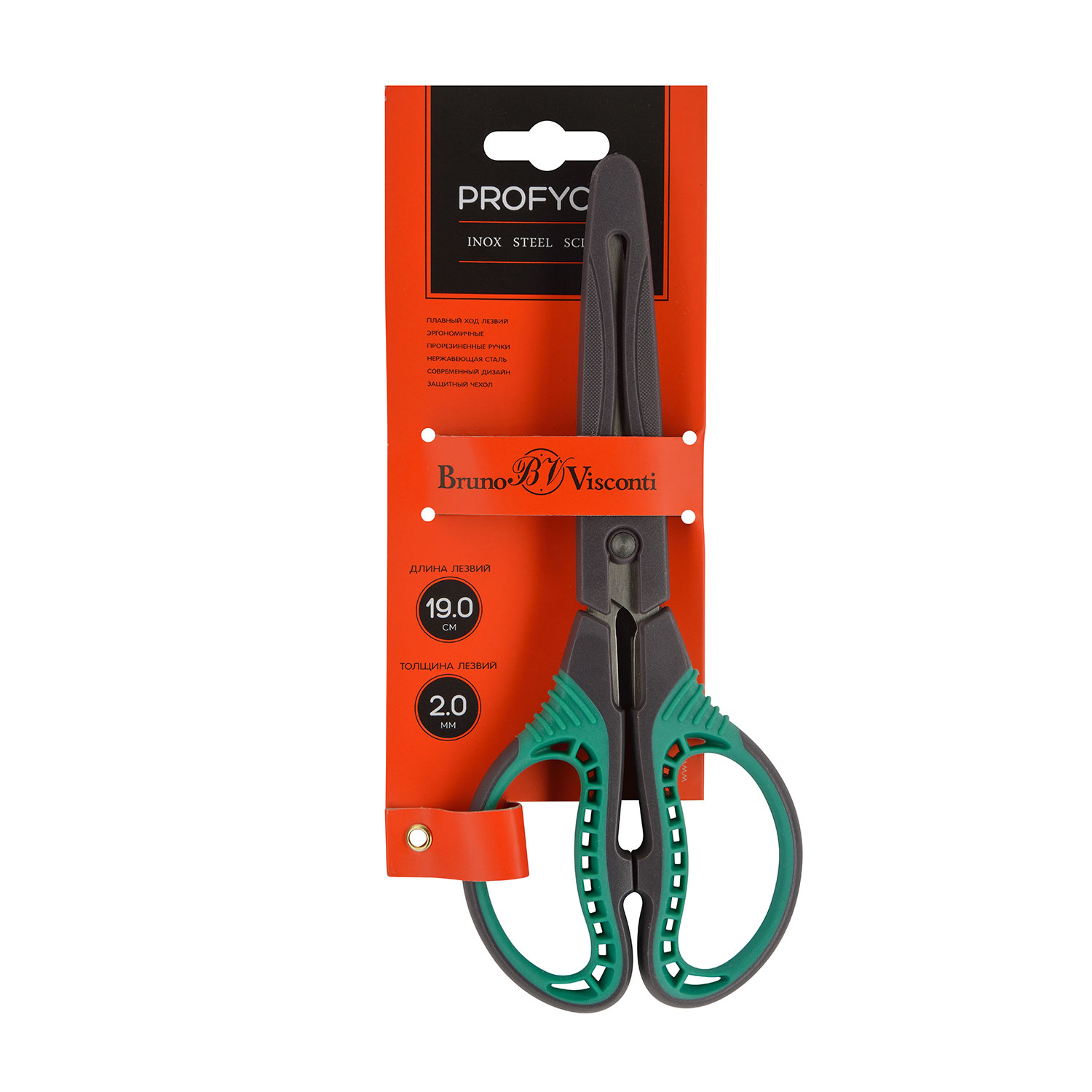 НОЖНИЦЫ C ЗАЩИТНЫМ ЧЕХЛОМ "PROFYCUT" 19 см НОЖНИЦЫ C ЗАЩИТНЫМ ЧЕХЛОМ "PROFYCUT" 19 см