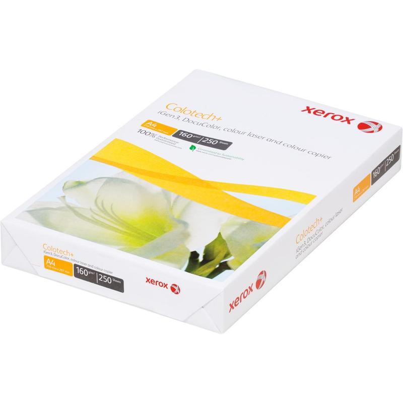 Бумага для полноцветной лазерной печати Xerox Colotech Plus А4 160 г/м2 250 л Бумага для полноцветной лазерной печати Xerox Colotech Plus А4 160 г/м2 250 л
