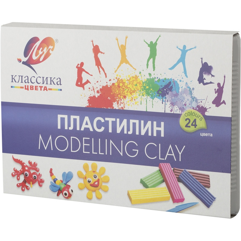 Пластилин Луч Классика 24 цв 480 гр., 28С 1642-08 Пластилин Луч Классика 24 цв 480 гр., 28С 1642-08