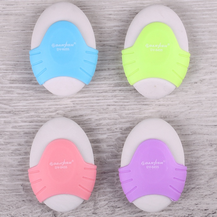 Ластик "Darvish" овальный с цветным держателем Ластик "Darvish" овальный с цветным держателем