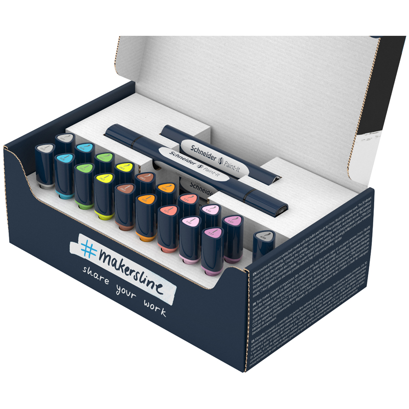 Набор двухсторонних маркеров-кистей Schneider "Twinmarker Paint-It" 27 Набор двухсторонних маркеров-кистей Schneider "Twinmarker Paint-It" 27