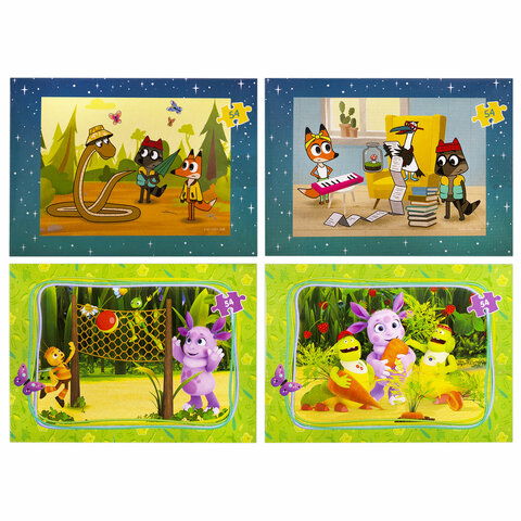 Пазлы картонные 54 элемента "Лицензионные сюжеты", КОМПЛЕКТ 30 шт.,