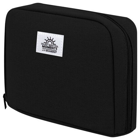 Пенал-органайзер BRAUBERG, 1 отделение, С НАКЛЕЙКАМИ, молния вокруг, канвас, Пенал-органайзер BRAUBERG, 1 отделение, С НАКЛЕЙКАМИ, молния вокруг, канвас,