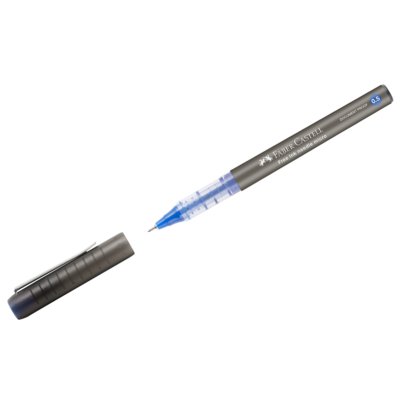 Ручка-роллер Faber-Castell "Free Ink Needle", синяя, 0,5мм, Ручка-роллер Faber-Castell "Free Ink Needle", синяя, 0,5мм,