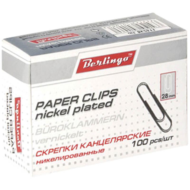 Скрепки никелированные 28мм, 100шт., карт. упак.: BK2511 штр.: 4260107451433 Скрепки никелированные 28мм, 100шт., карт. упак.: BK2511 штр.: 4260107451433