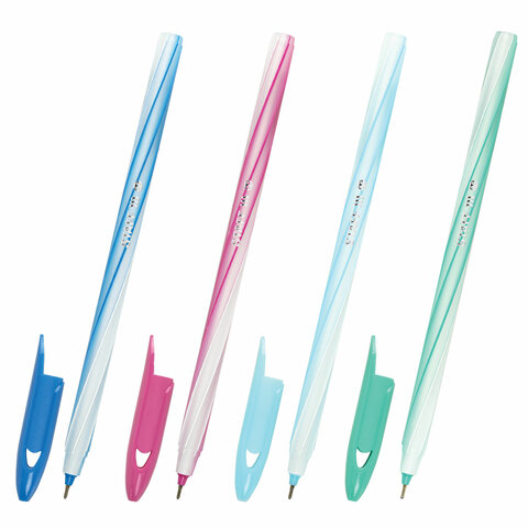 Ручка шариковая STAFF "CANDY PASTEL", синяя, ВЫГОДНЫЙ КОМПЛЕКТ 50 шт.,