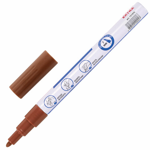 Маркер-краска лаковый EXTRA (paint marker) 2 мм, МЕДНЫЙ, УЛУЧШЕННАЯ Маркер-краска лаковый EXTRA (paint marker) 2 мм, МЕДНЫЙ, УЛУЧШЕННАЯ