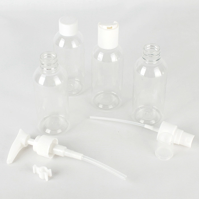 Бутылочки дорожные 55мл в наборе 4 шт