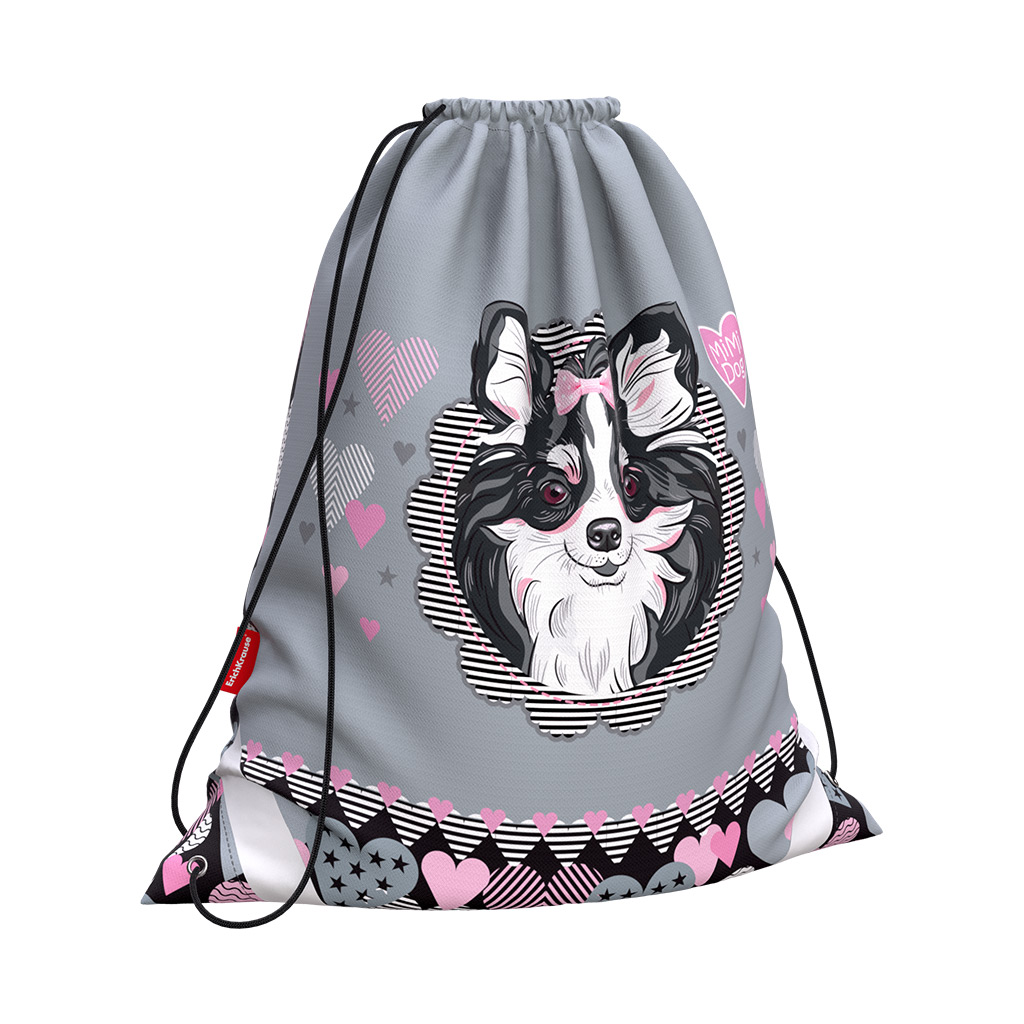 Мешок для обуви ErichKrause® 365x440мм Mimi Dog Мешок для обуви ErichKrause® 365x440мм Mimi Dog