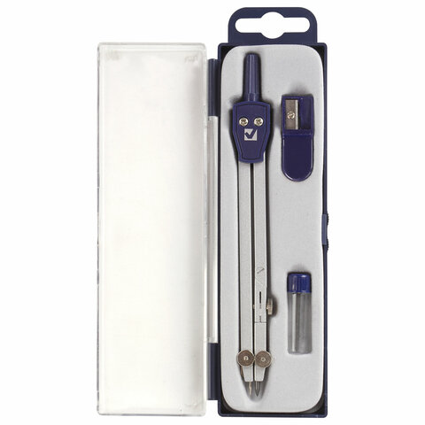 Готовальня BRAUBERG "Student Oxford", 3 предмета: циркуль 140 мм,