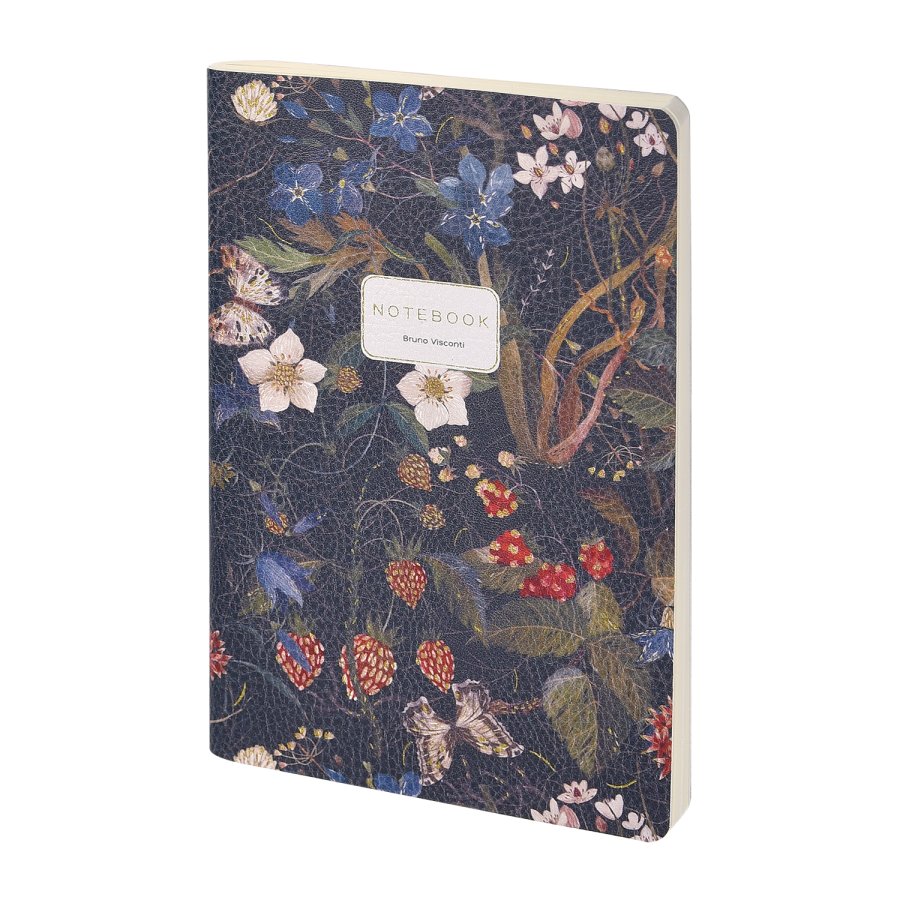 ТЕТРАДЬ А5 ИЗ ЭКОКОЖИ, Bruno Visconti, "FLORA.ЛЕСНЫЕ ЯГОДЫ" 60 листов, ТЕТРАДЬ А5 ИЗ ЭКОКОЖИ, Bruno Visconti, "FLORA.ЛЕСНЫЕ ЯГОДЫ" 60 листов,