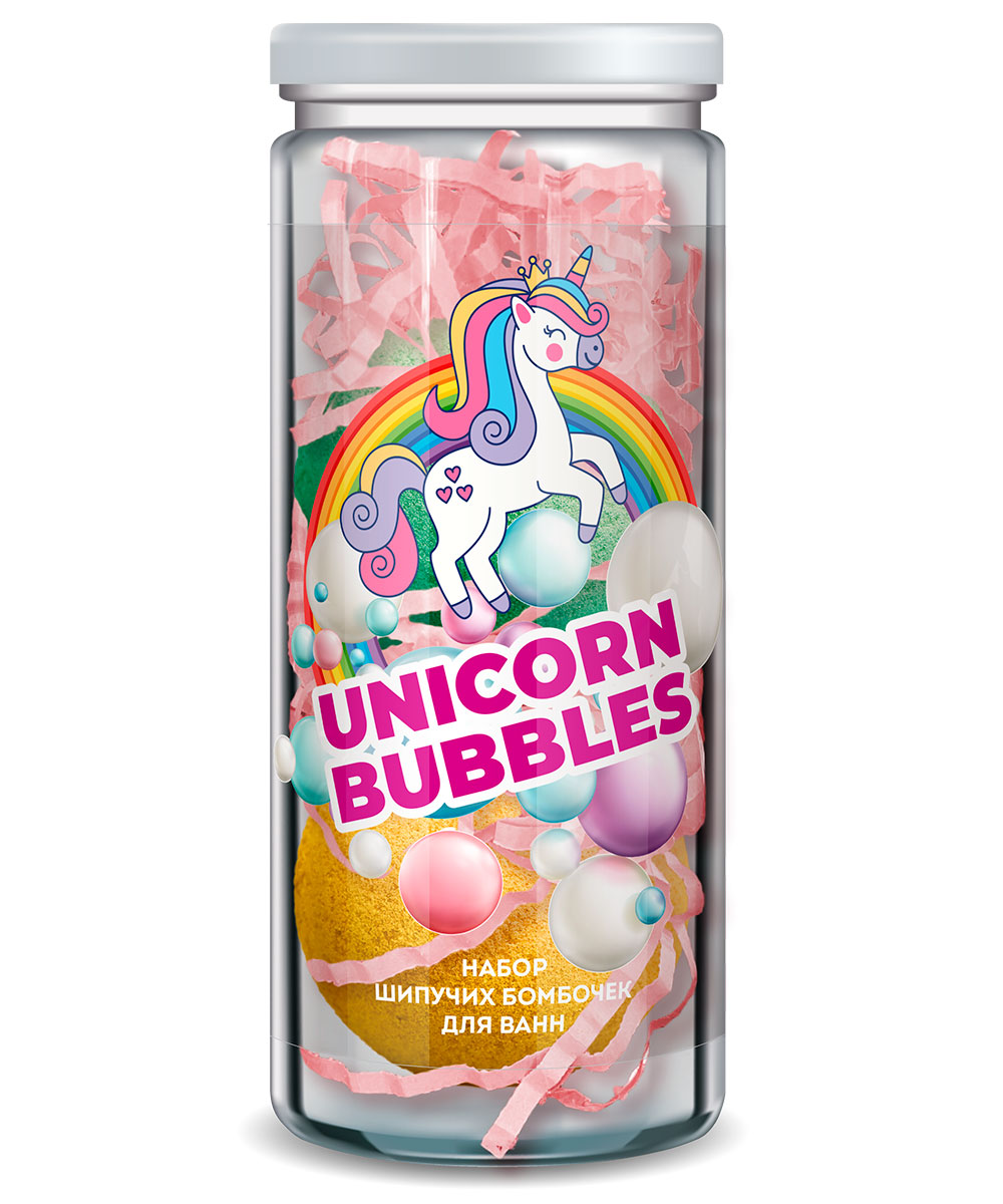 Арт.7096 Fito косметик НАБОР №44 Набор Шипучих бомбочек для ванн UNICORN BUBBLES Арт.7096 Fito косметик НАБОР №44 Набор Шипучих бомбочек для ванн UNICORN BUBBLES